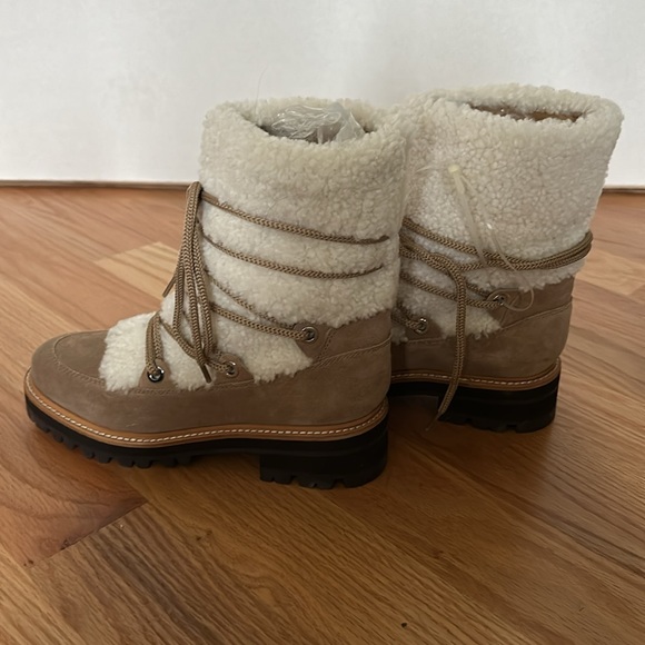 NWOT Marc Fisher Real Shearling Hiking Boo… - Picture 12 of 12